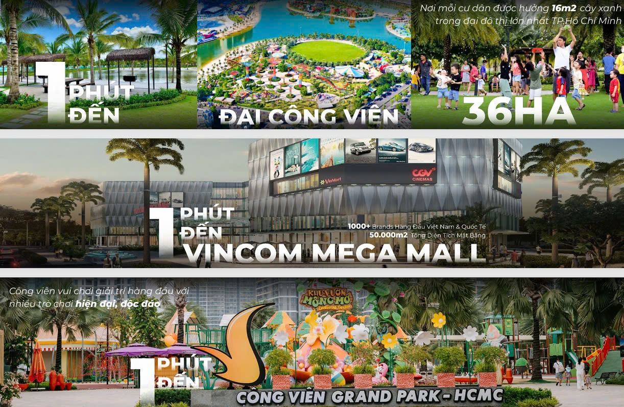 Mọi tiện ích từ mua sắm, vui chơi, giải trí đến thể thao đều nằm ngay trong tầm tay